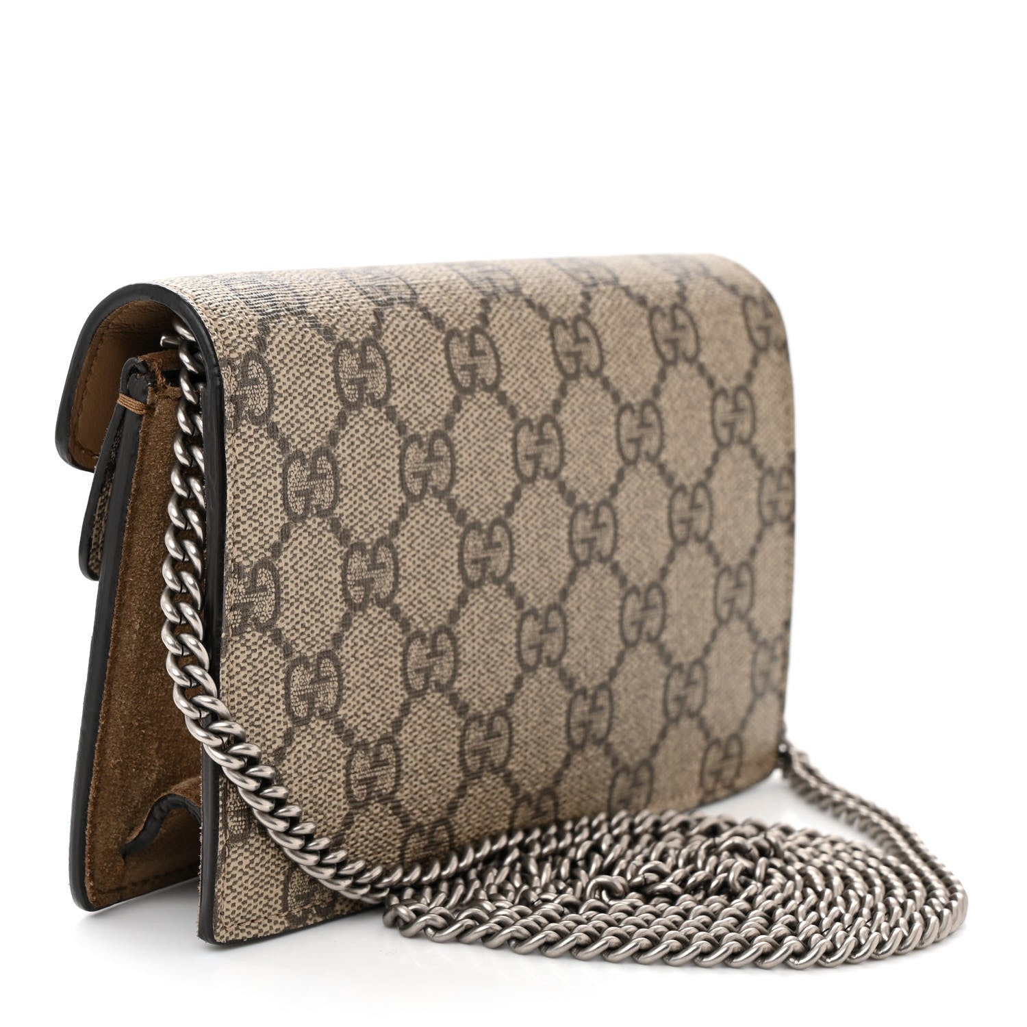 Gucci GG Supreme Monogram Super Mini Dionysus Shoulder Bag Taupe 3 of 10