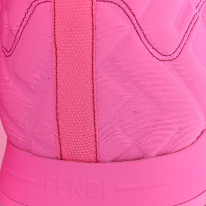 Fendi X NICKI MINAJ Lycra Macro FF Embossed Prints On High Top Sneakers 40 Pink 12 of 12