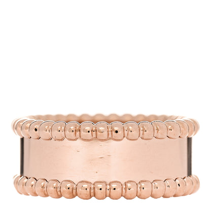 Van Cleef & Arpels 18K Rose Gold Perlee Signature Ring 50 5.25 3 of 7
