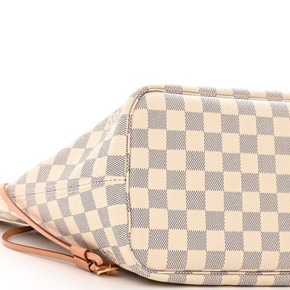 Louis Vuitton Damier Azur Neo Neverfull MM Rose Ballerine 9 of 10
