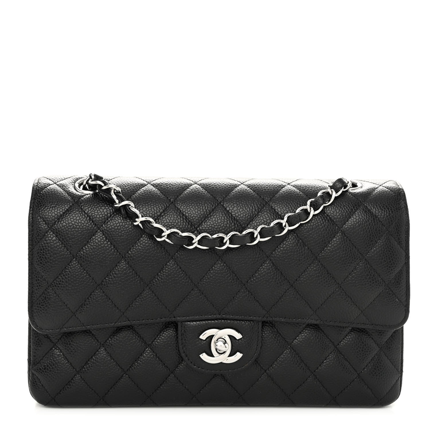 Chanel Caviar Quilted Medium Double Flap Black 1 of 10