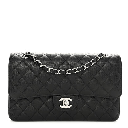 Chanel Caviar Quilted Medium Double Flap Black 1 of 10