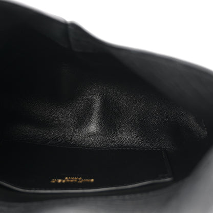 Saint Laurent Supple Lambskin Small Cassandre Chain Pouch Black 5 of 10