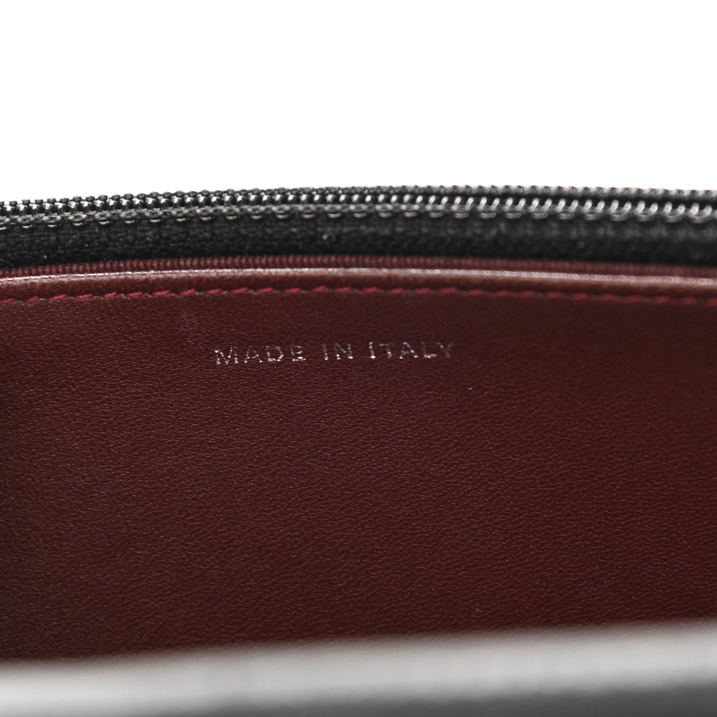 Lambskin Quilted Wallet On Chain WOC Black