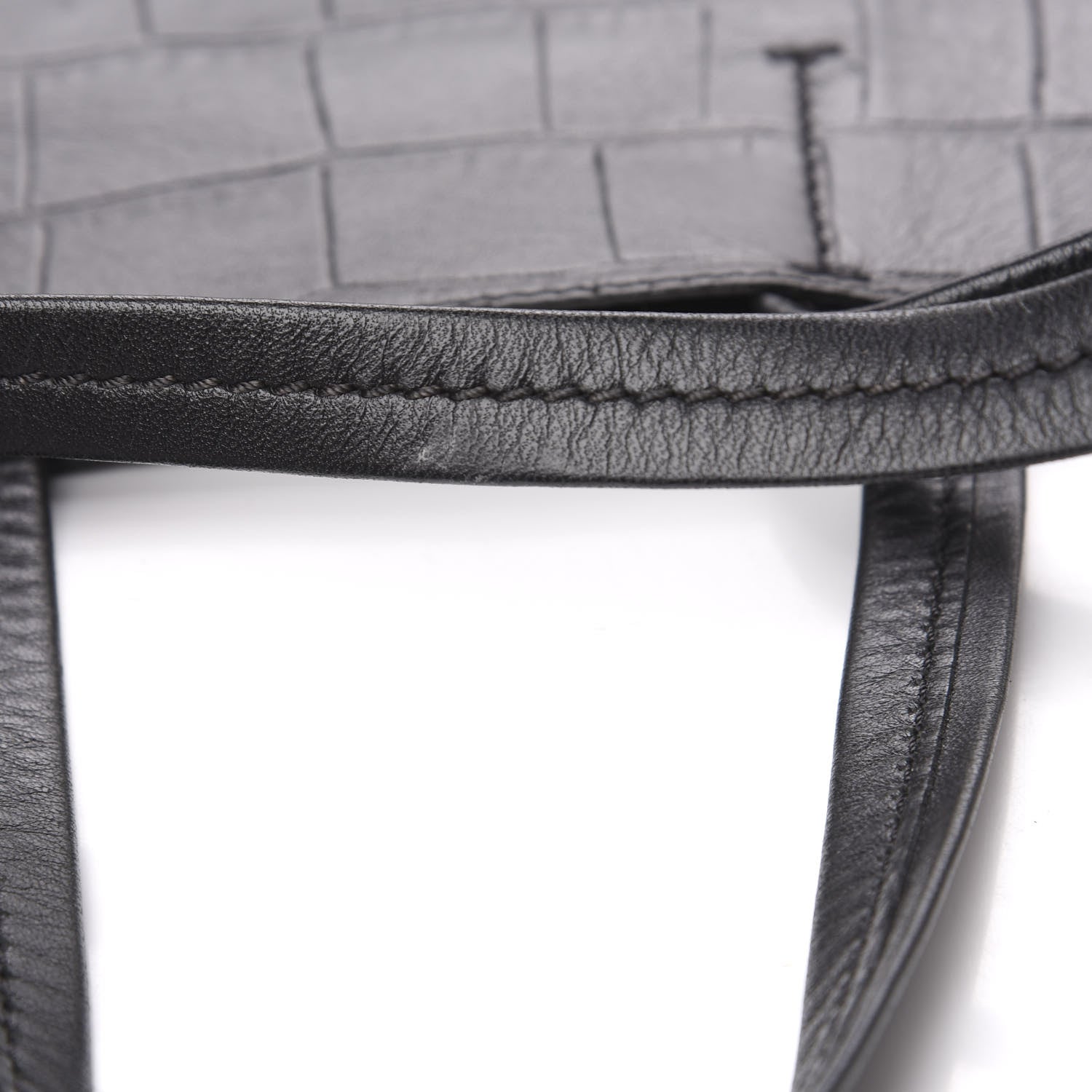 Celine Lambskin Crocodile Embossed Vertical Cabas Black 9 of 12