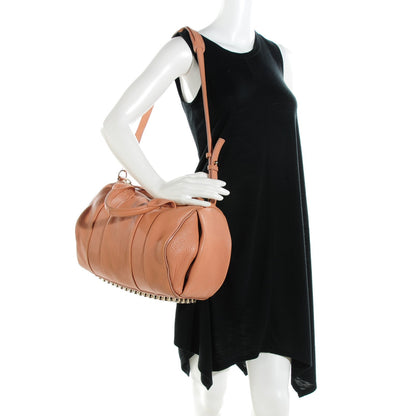 Alexander Wang Pebbled Lambskin Rocco Tan Pale Gold Hardware 2 of 10