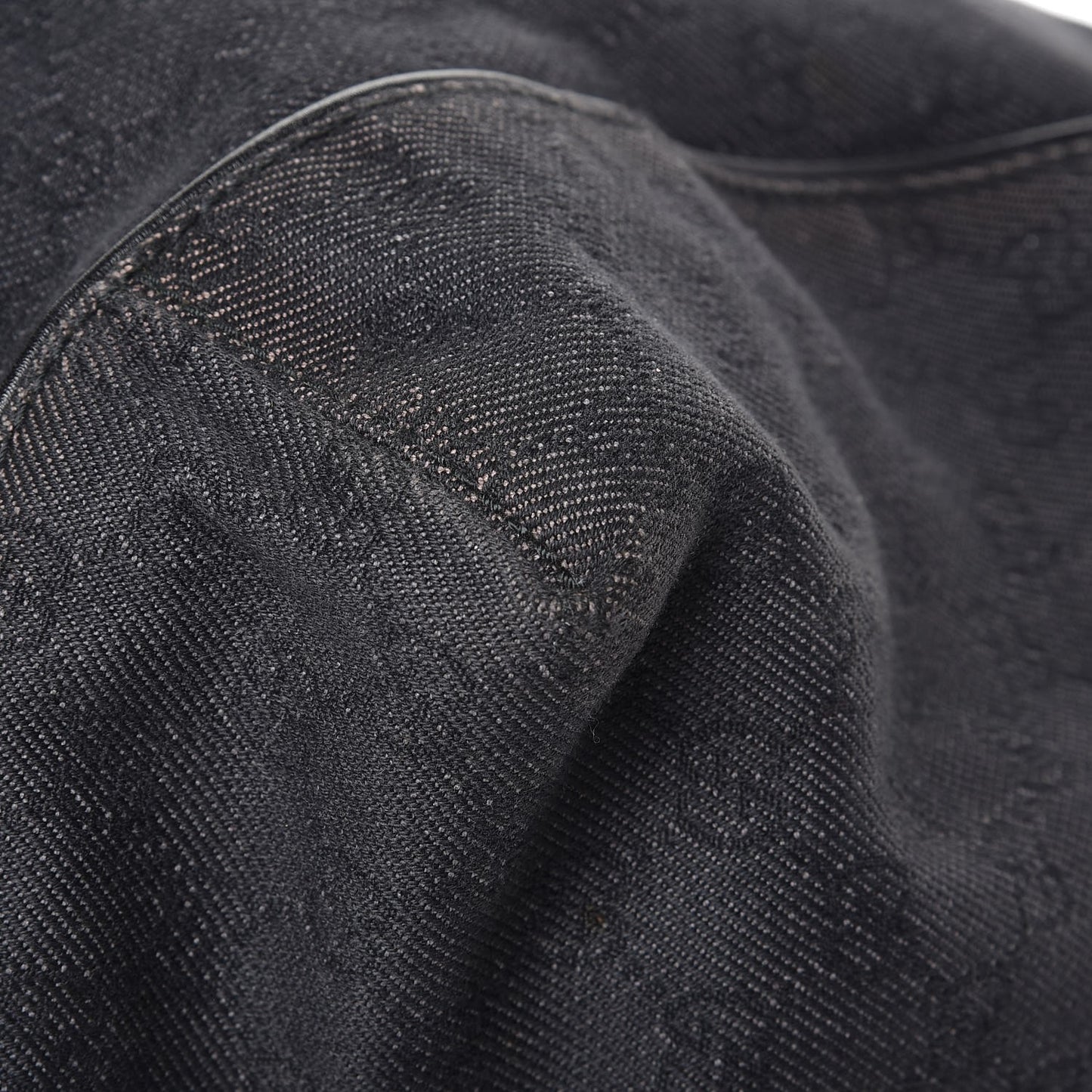 Denim Monogram Hobo Black