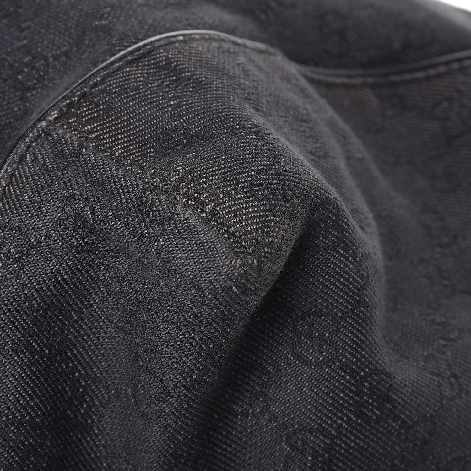 Gucci Denim Monogram Hobo Black 15 of 25