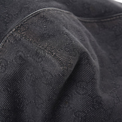 Gucci Denim Monogram Hobo Black 15 of 25