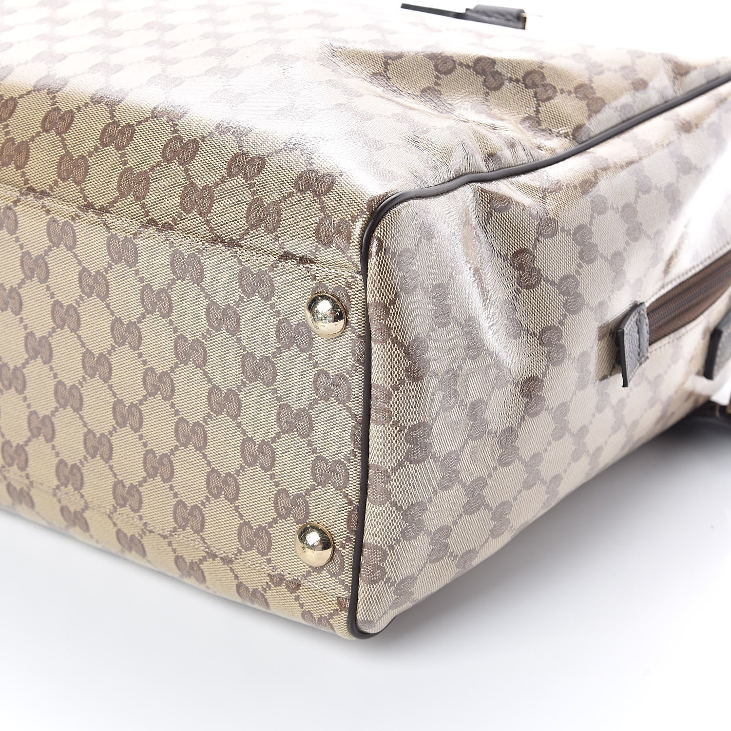 Gucci Crystal Monogram Large Carry On Duffle Bag Dark Brown 9 of 9