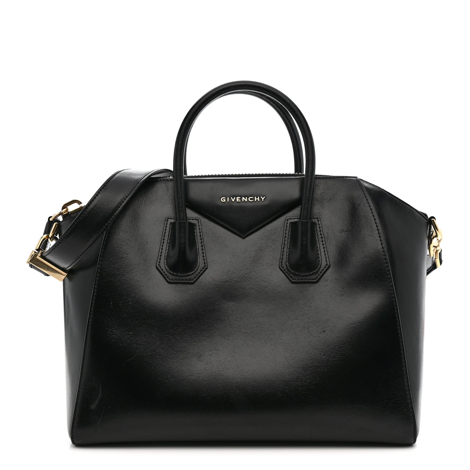 Givenchy Shiny Lord Calfskin Medium Antigona Black 1 of 10