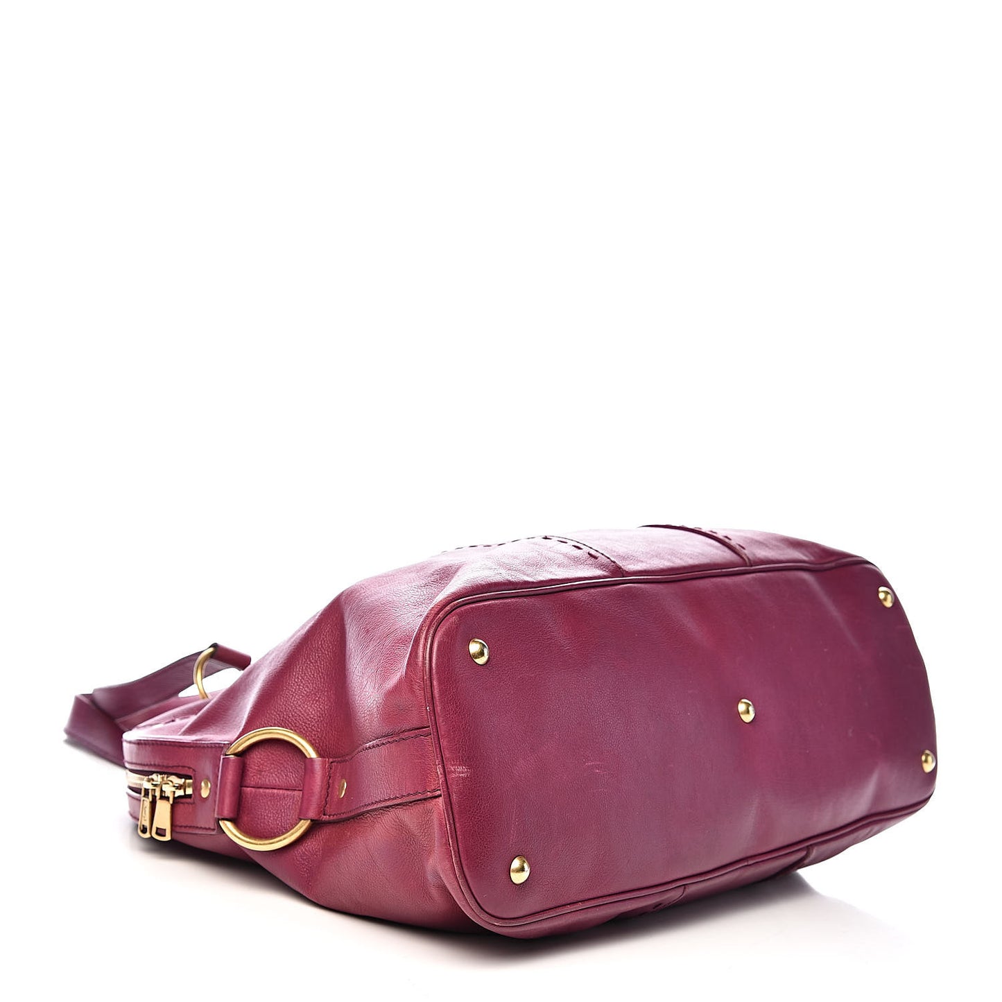 Calfskin Oversized Muse Black Cherry
