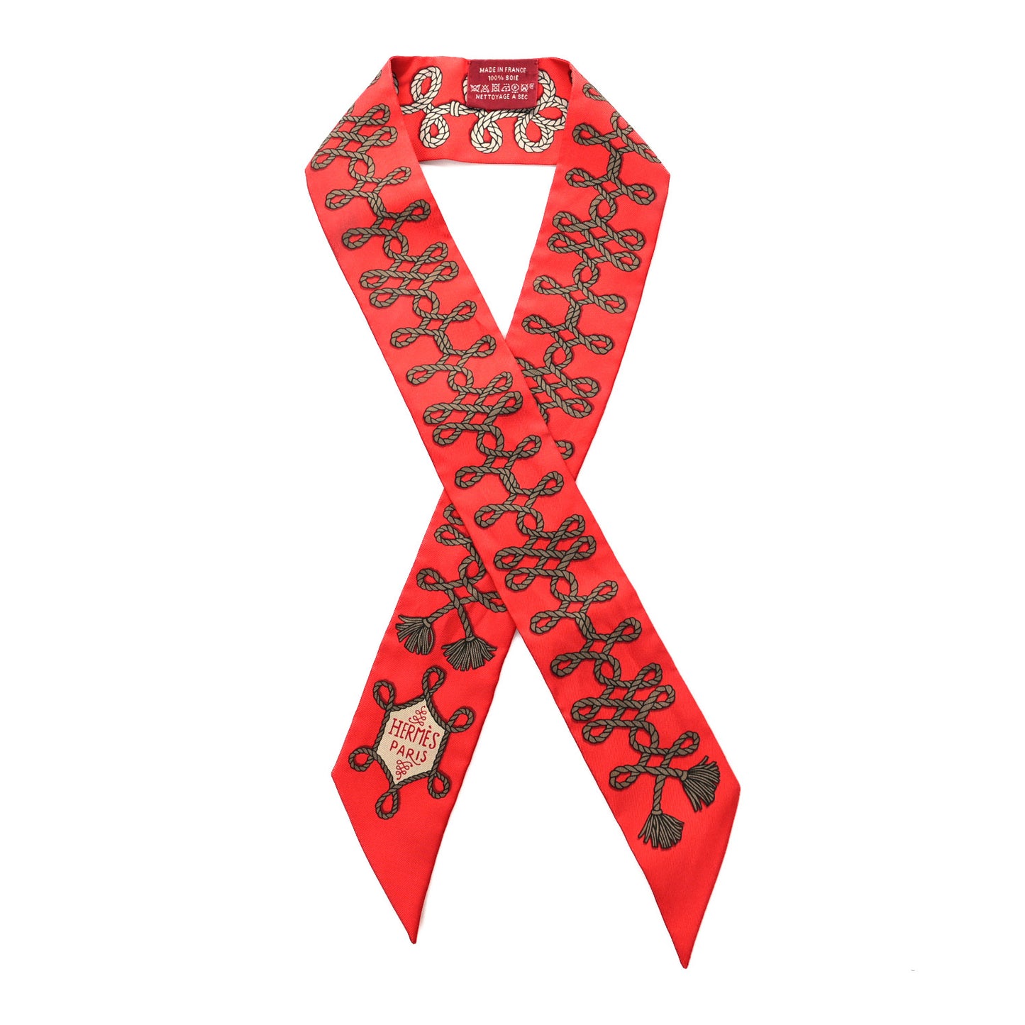 Silk Galons Et Brandebourg Twilly Rouge Bronze Mastic