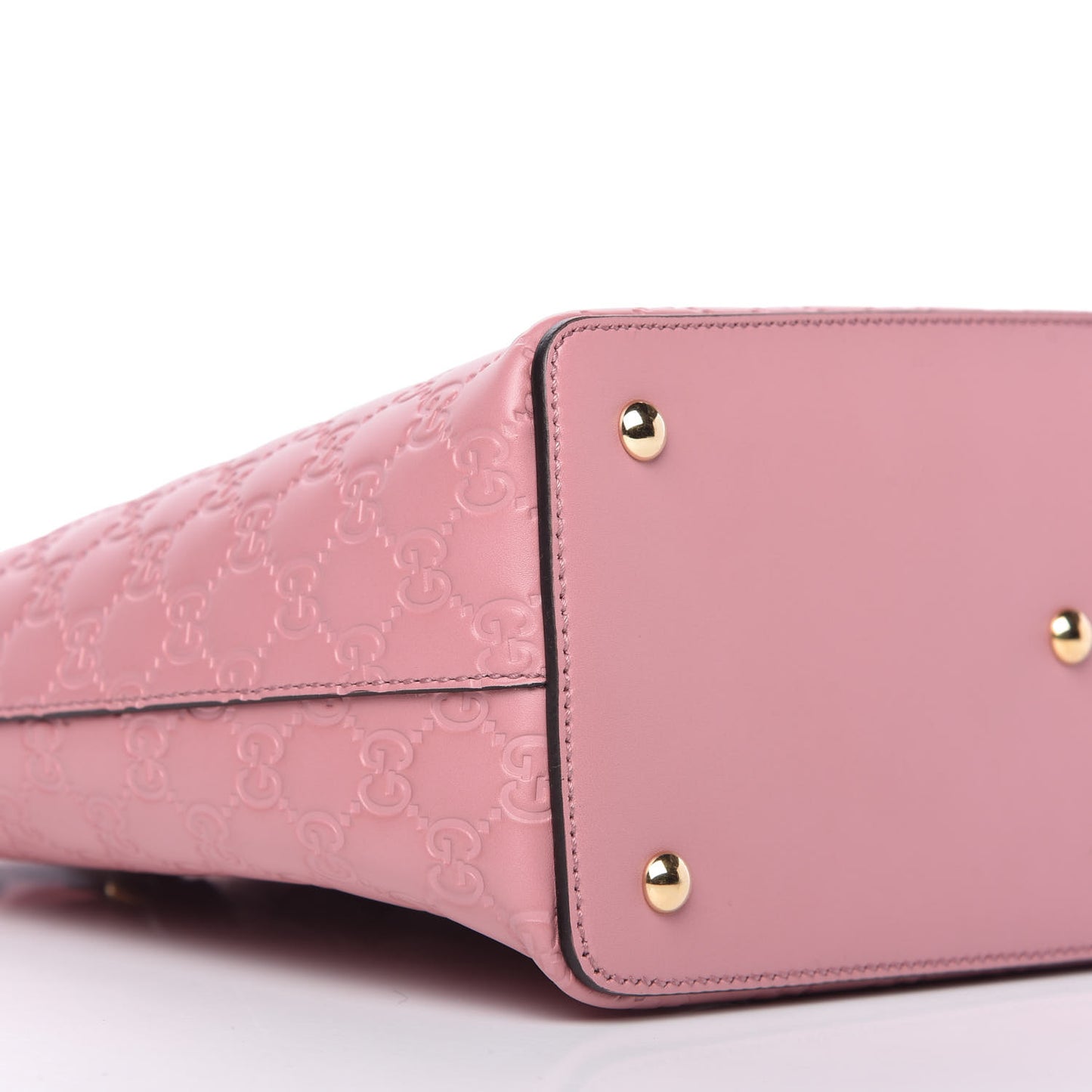 Guccissima Signature Linea A Foldover Tote Rose Baby Candy