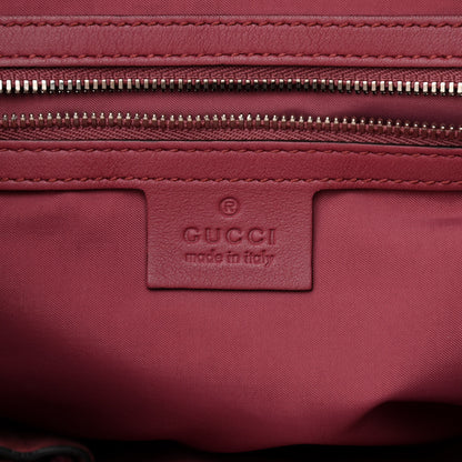 Gucci GG Supreme Monogram Blooms Medium Single Buckle Backpack Beige Multicolor Dry Rose 6 of 10