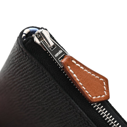 Hermes Epsom Silk'in Compact Wallet Black 8 of 9