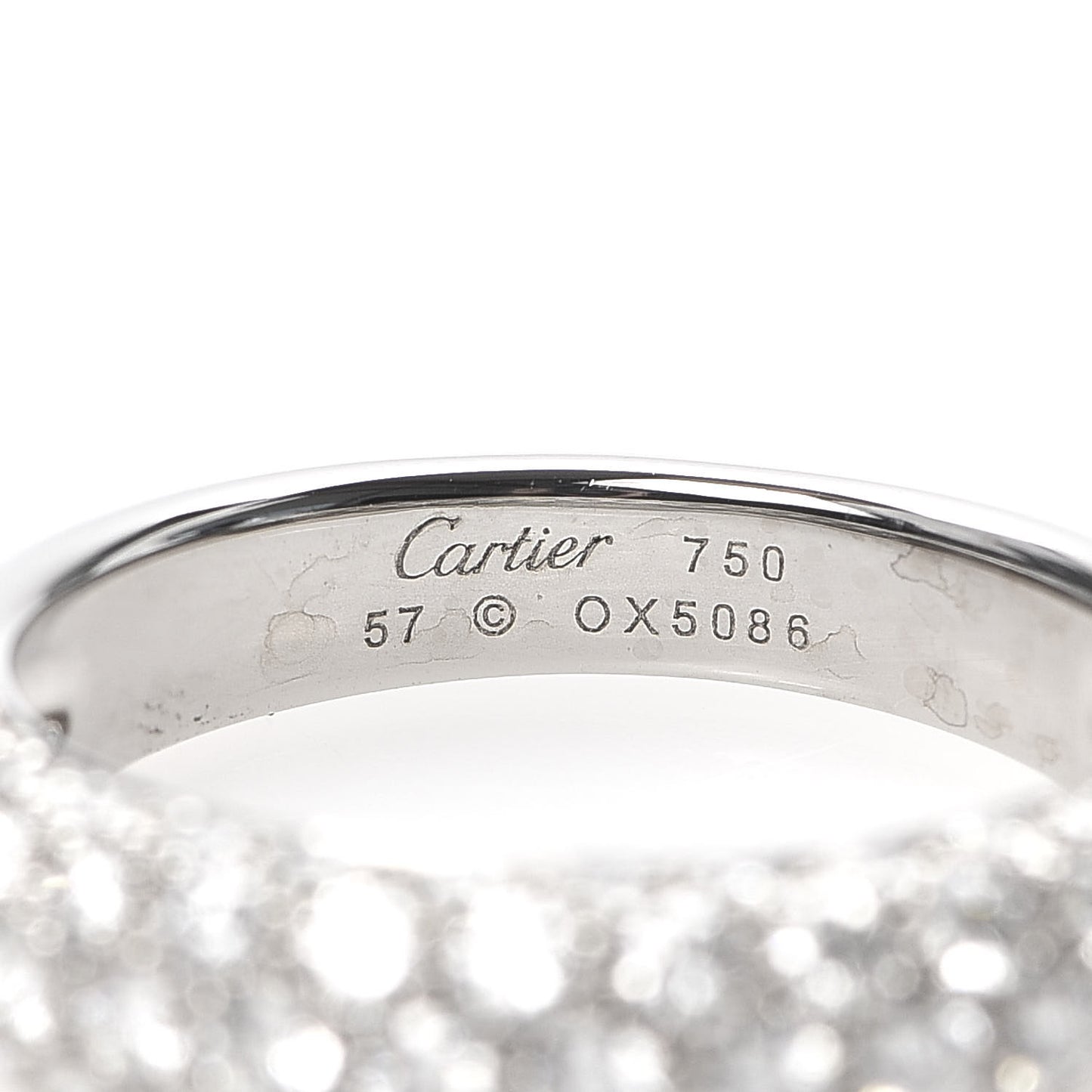 18K White Gold Diamond Mimi Ring 57 8