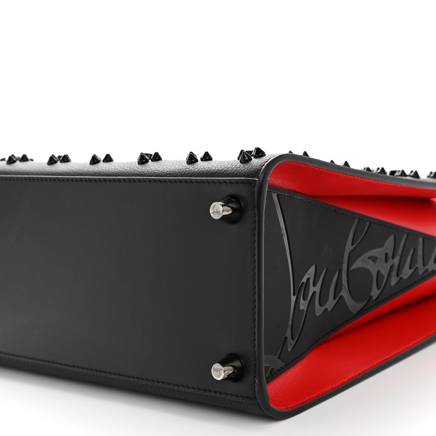 Christian Louboutin Calfskin Spikes Loubinthesky Medium Paloma Black 10 of 10