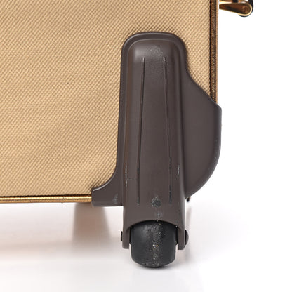 Prada Metallic Cinghiale Canvas Trolley Luggage Naturale Oro 17 of 17