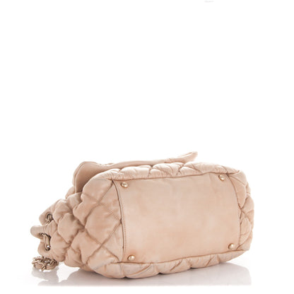 Chanel Lambskin Bubble Quilt Accordion Flap Beige 4 of 7
