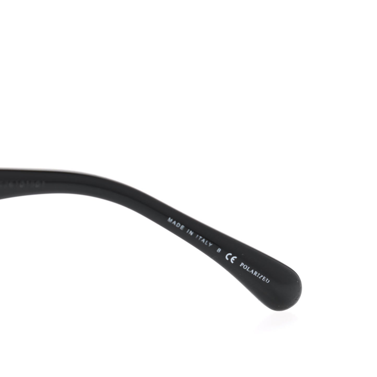 Acetate Strass Polarized Square Sunglasses 5422-B Black