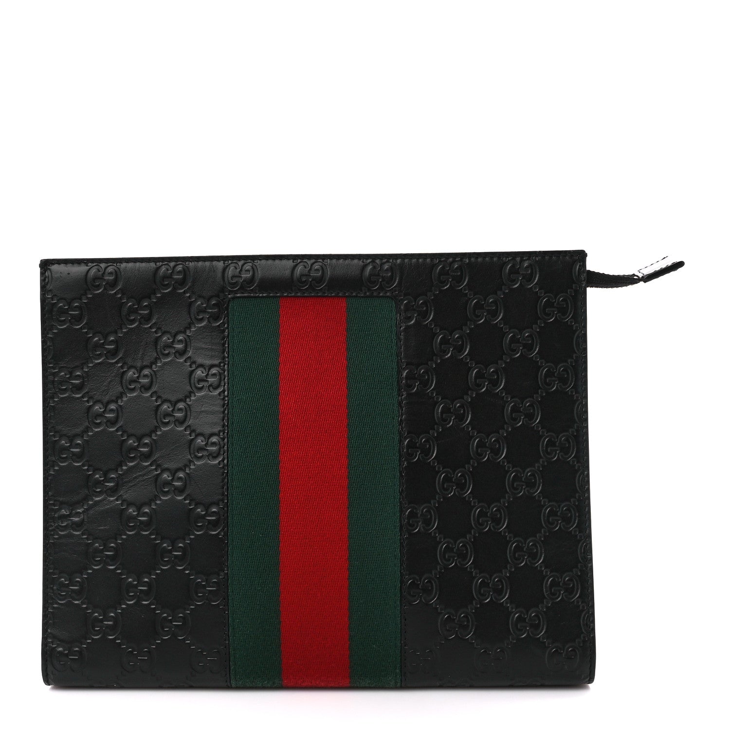 Gucci Guccissima Signature Web New Web Cosmetic Case Black 1 of 10