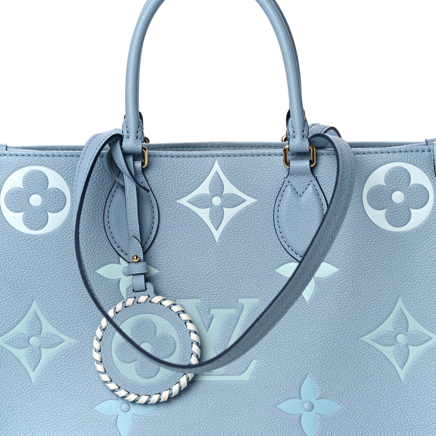 Louis Vuitton Empreinte Monogram Giant By The Pool Onthego MM Summer Blue 9 of 14