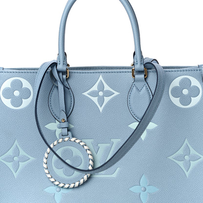 Louis Vuitton Empreinte Monogram Giant By The Pool Onthego MM Summer Blue 9 of 14