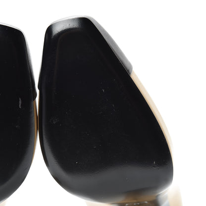 Chanel Lambskin CC Cap Toe Mocassin Loafer 39 Beige Black 11 of 12