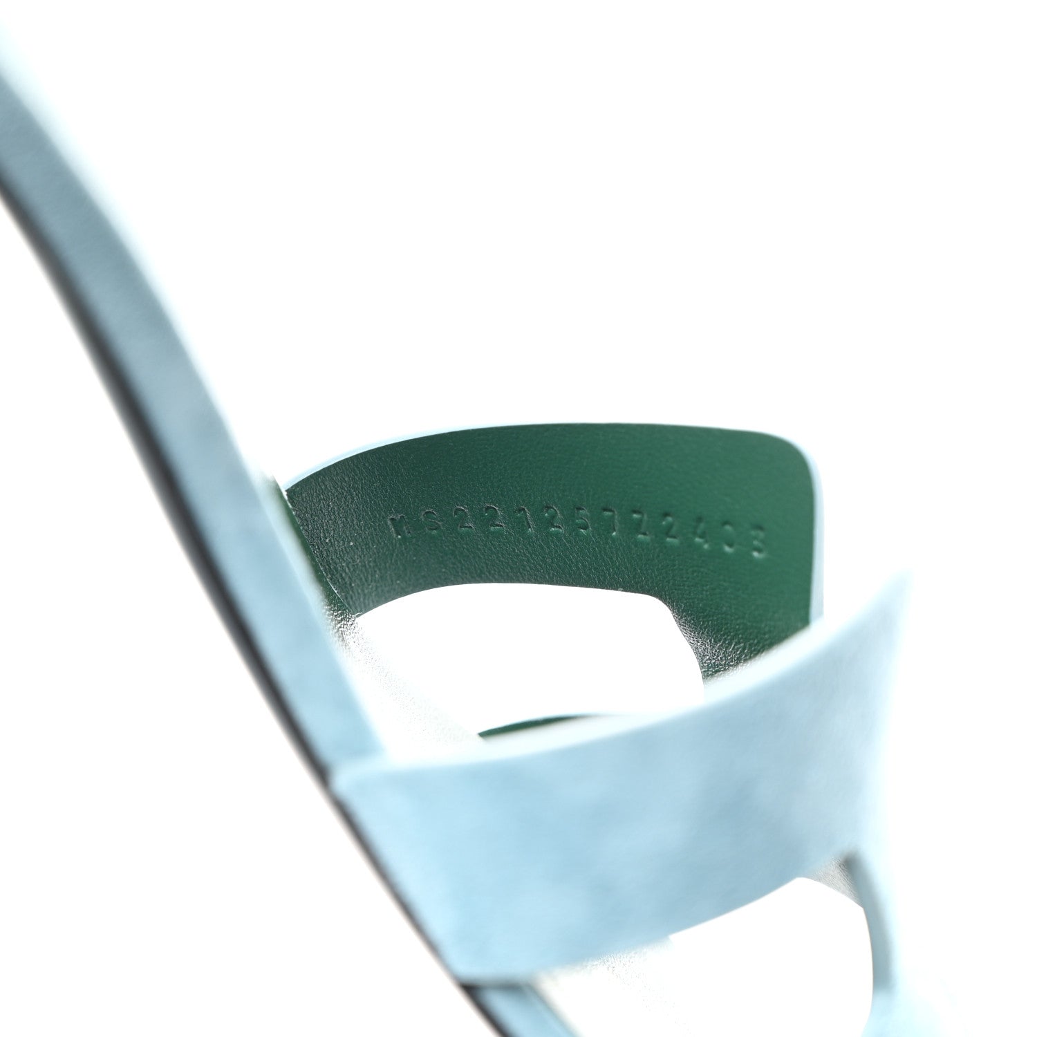 Hermes Suede Goatskin Oasis Sandals 39 Vert D'eau Vert Anglais 7 of 9