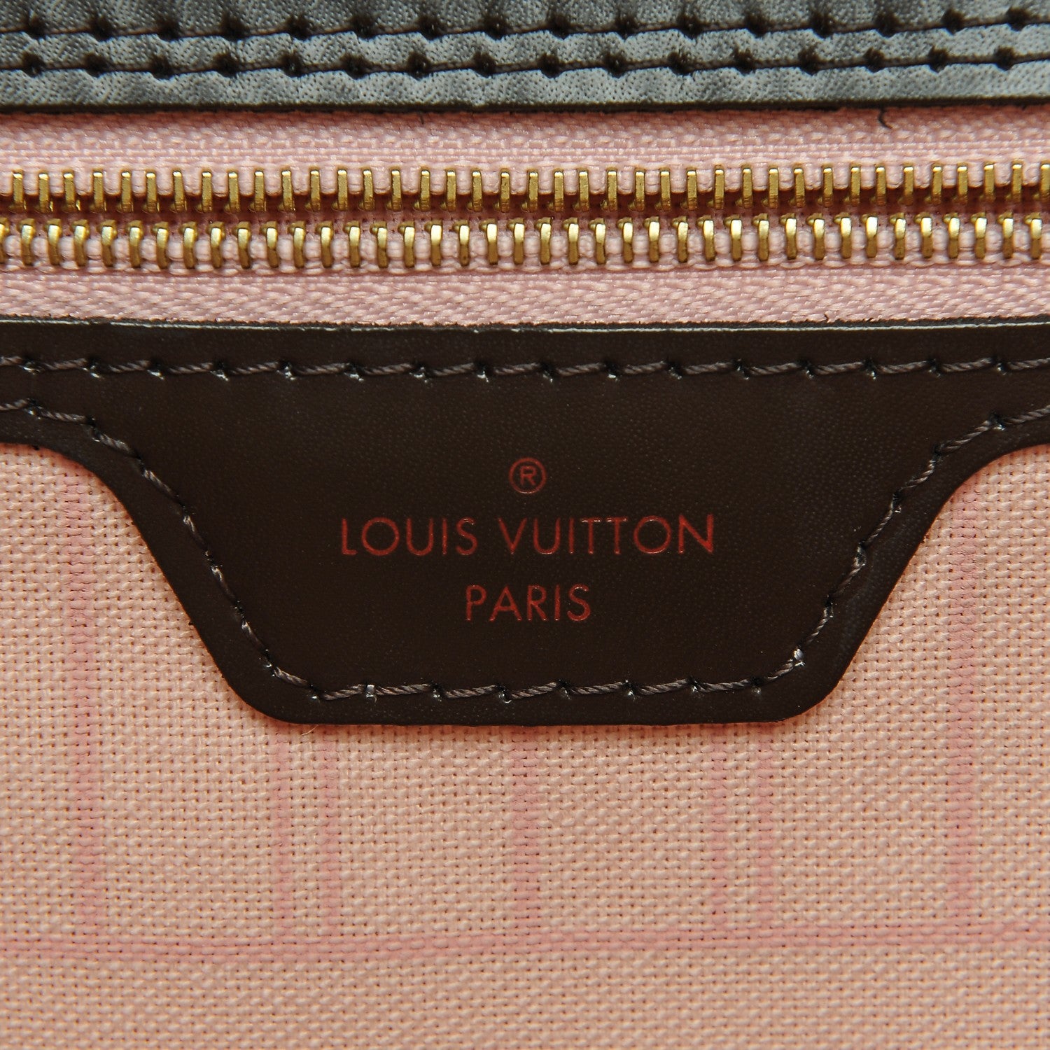 Louis Vuitton Damier Ebene Neo Neverfull MM Rose Ballerine 6 of 6