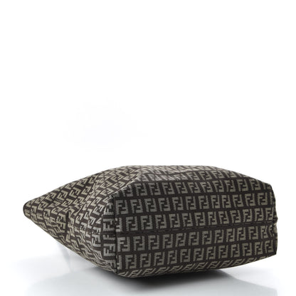 Fendi Zucchino Vitello Shopping Tote Testa di Moro Beige 4 of 8