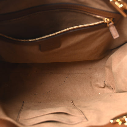 Gucci GG Supreme Monogram Medium Padlock Tote Beige Cuir 5 of 10