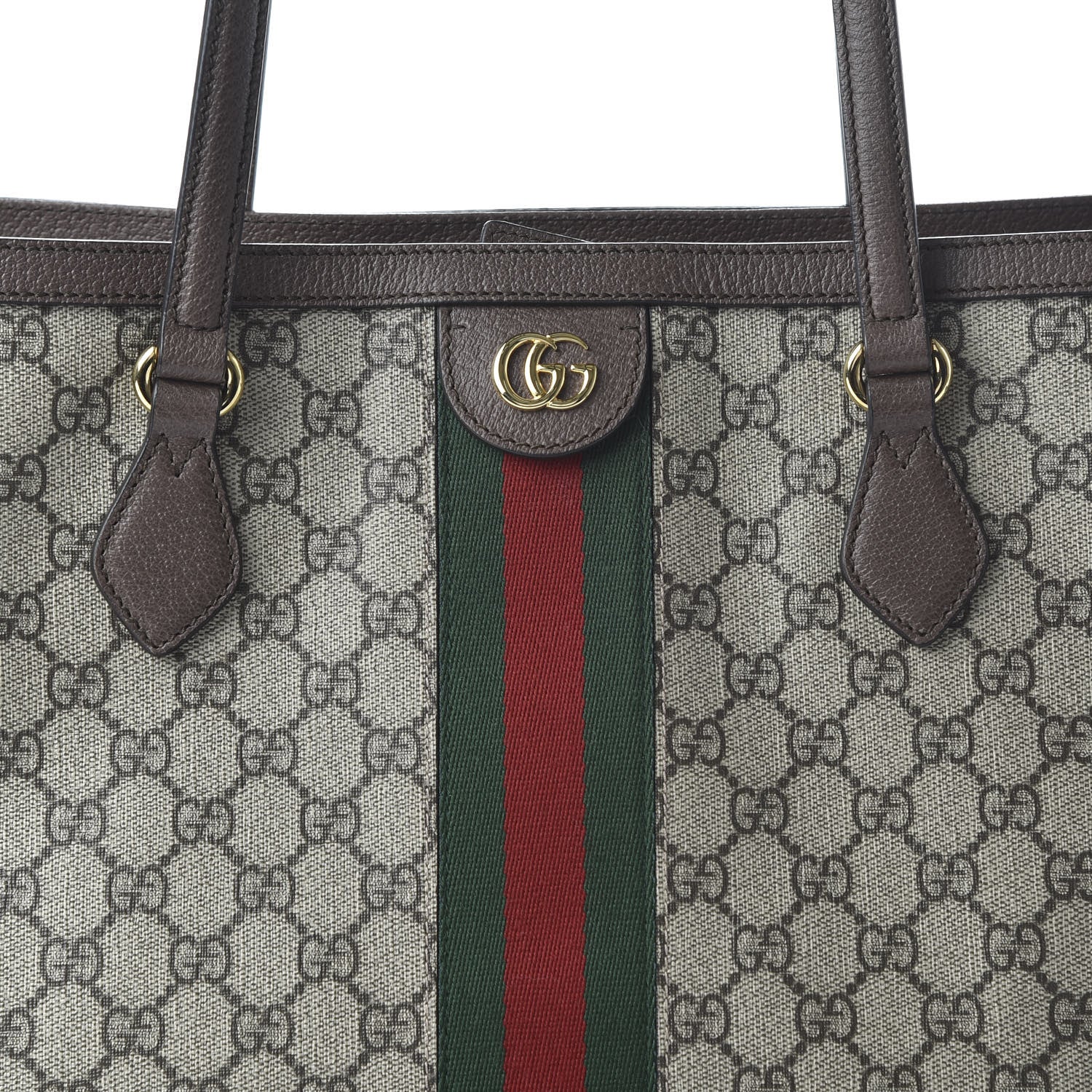 Gucci GG Supreme Monogram Medium Ophidia Shopping Tote Brown 10 of 11