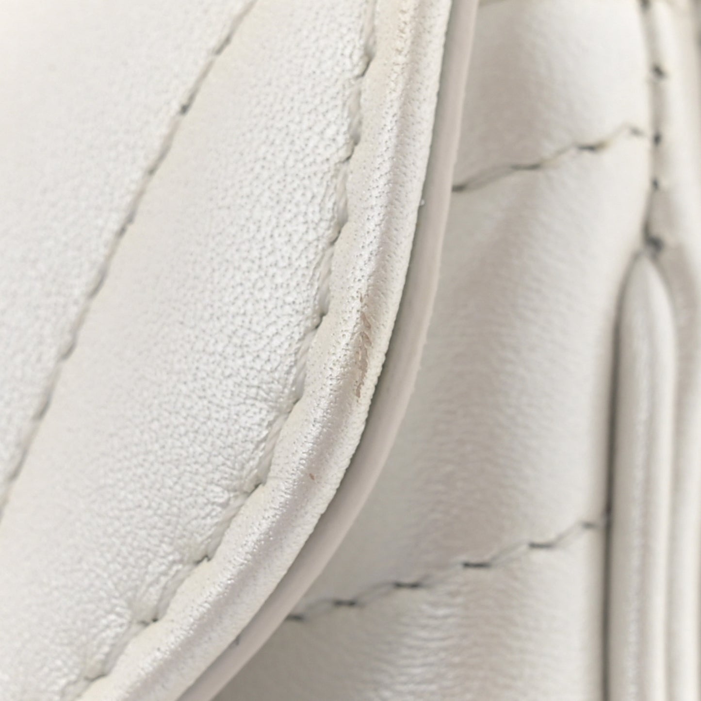 Calfskin LV New Wave Chain Bag Ivory