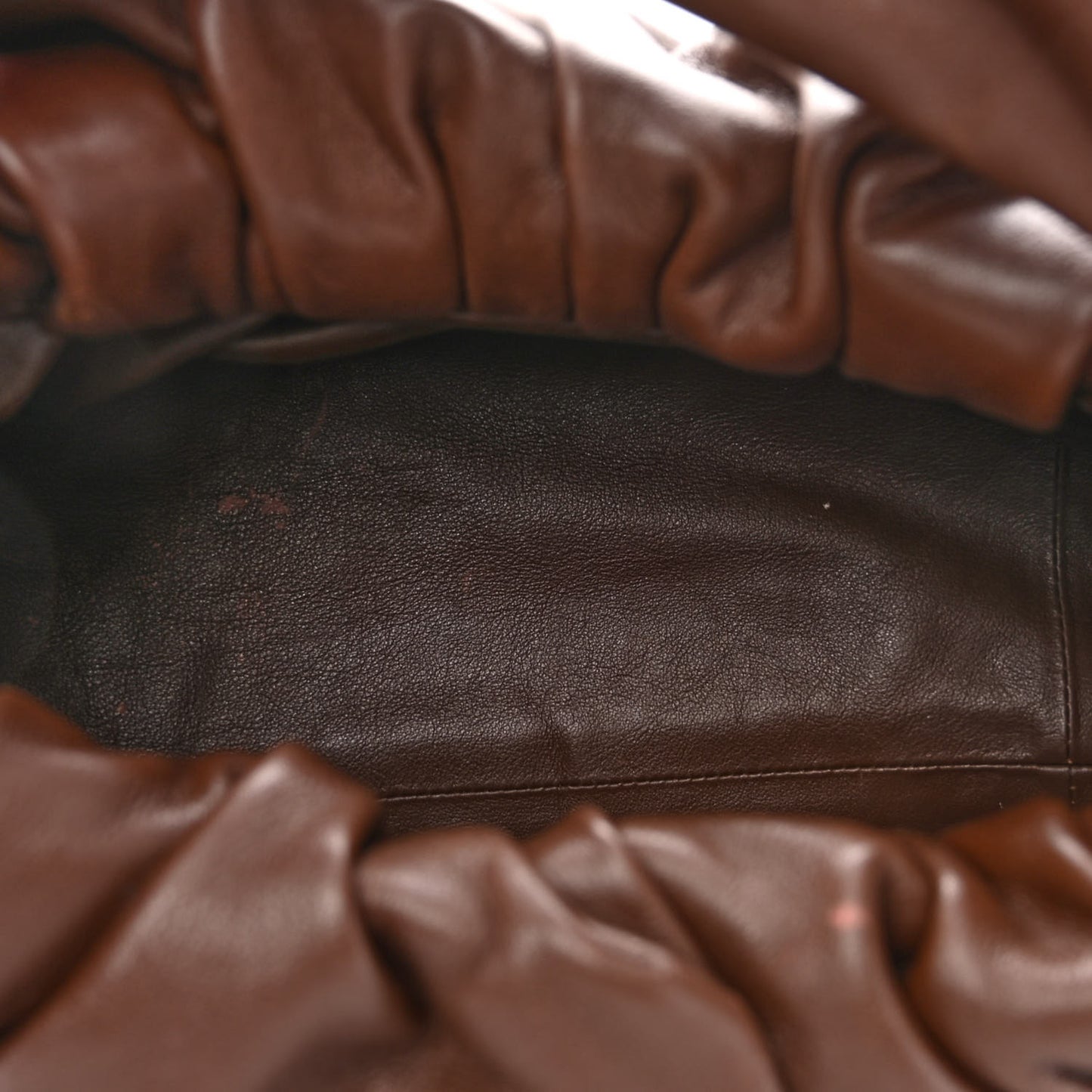 Smooth Butter Calfskin Small The Shoulder Pouch Brownie