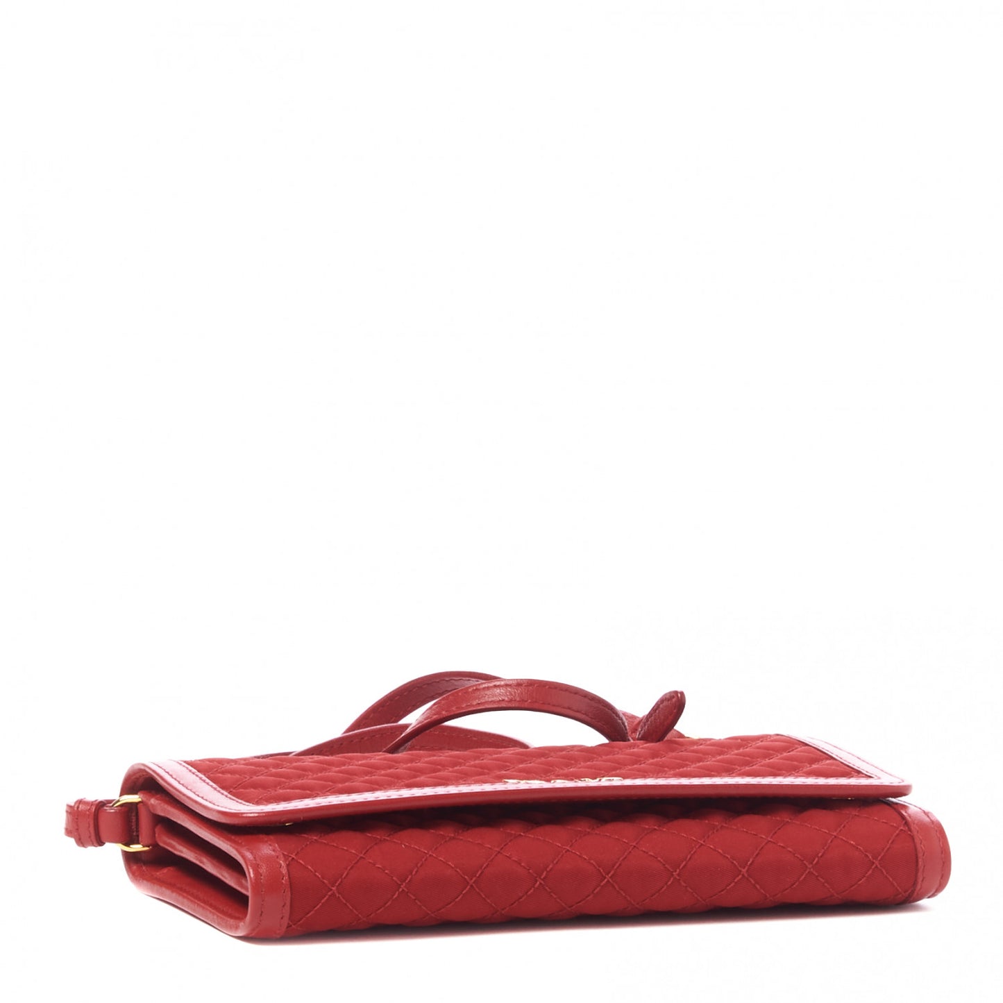 Tessuto Quilted Mini Crossbody Wallet Fuoco