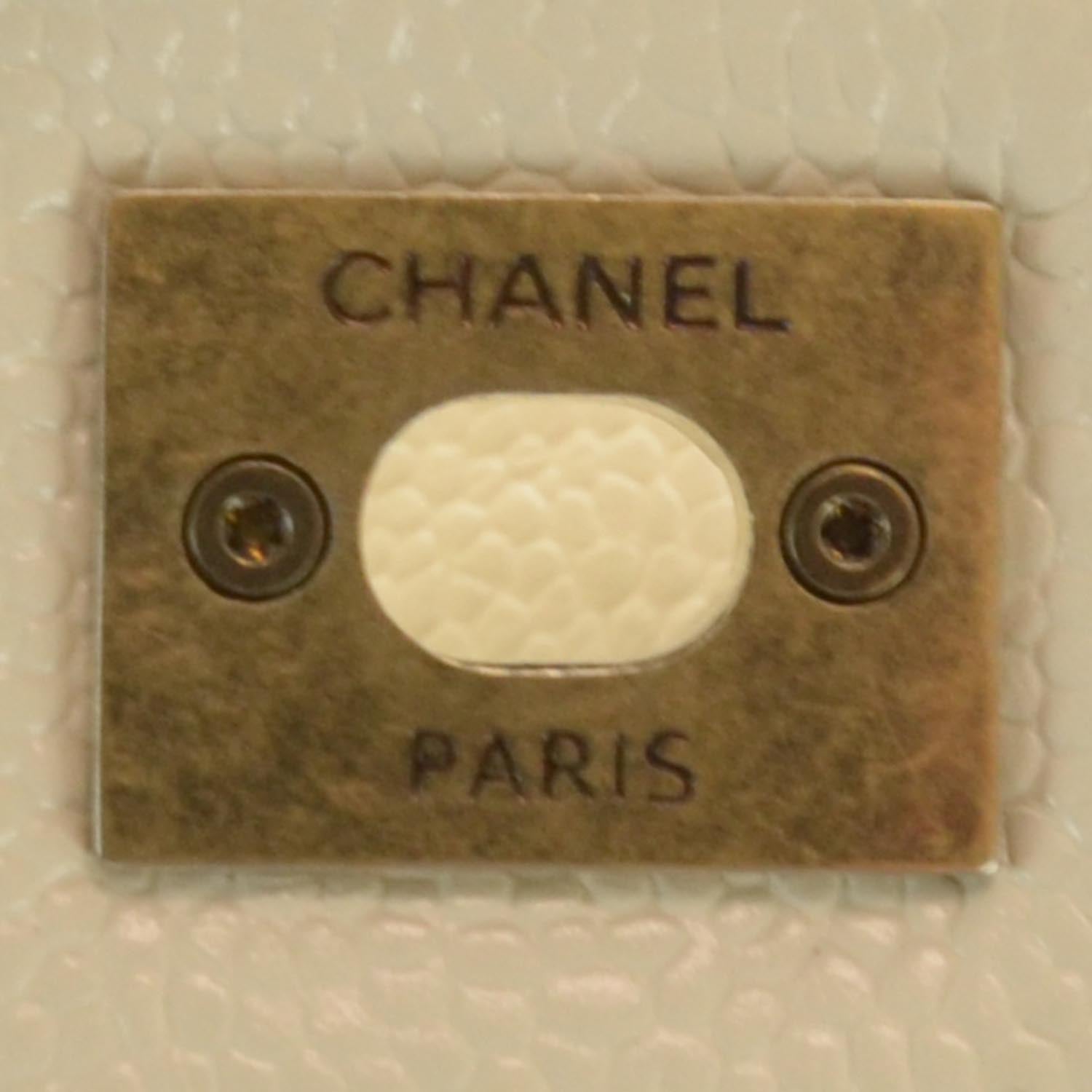 Chanel Caviar Quilted Large Shiva Flap Ivory 9 of 10