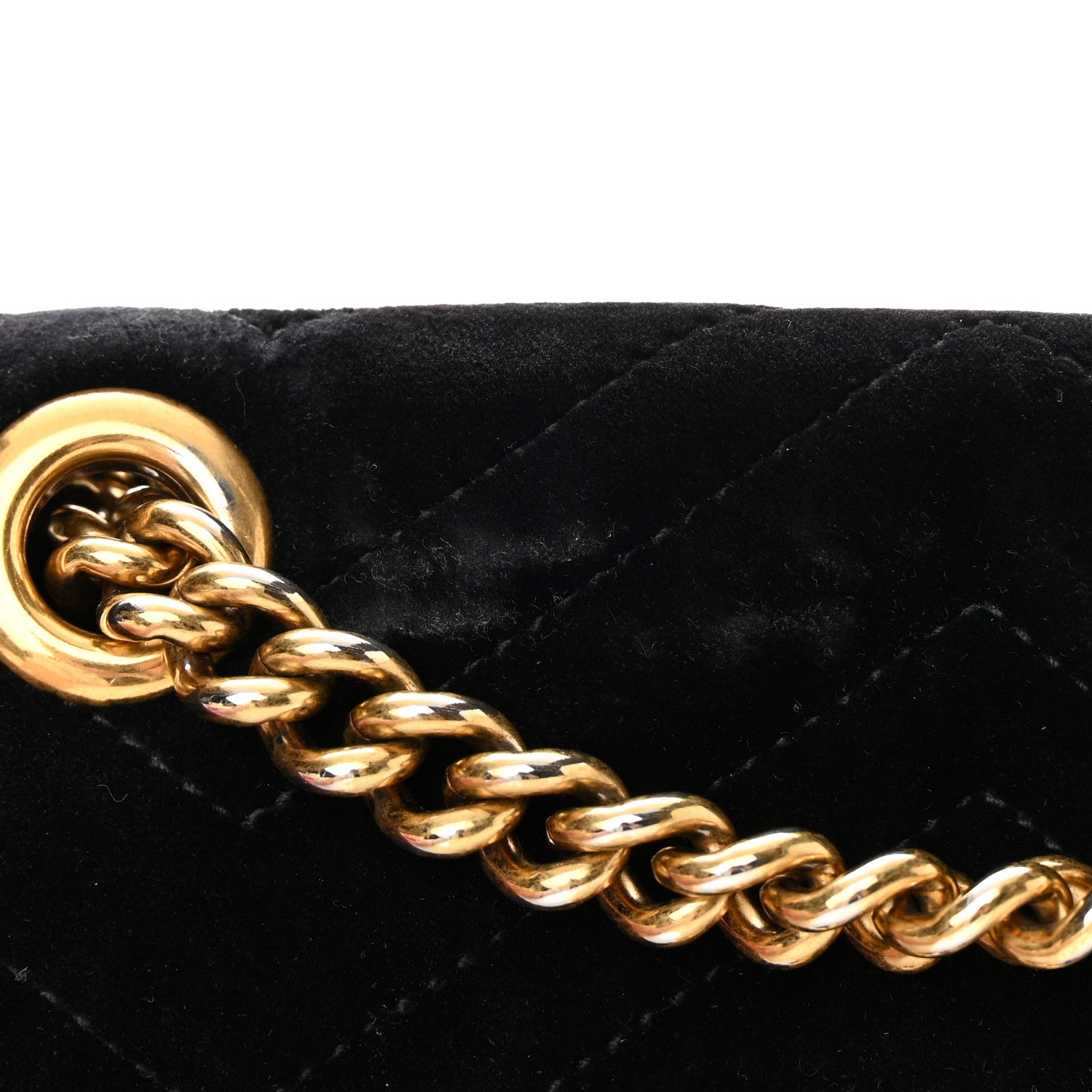 Gucci Velvet Matelasse Mini GG Marmont Shoulder Bag Black 20 of 25