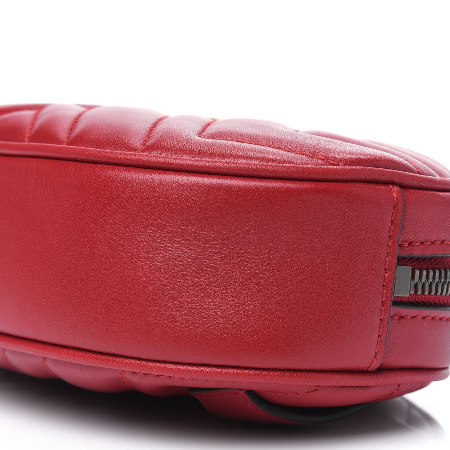 Calfskin Matelasse GG Marmont Belt Bag 95 38 Hibiscus Red