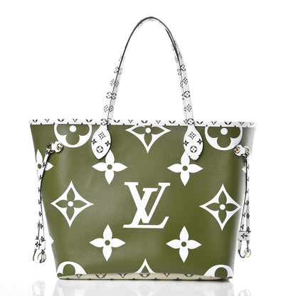 Louis Vuitton Monogram Giant Neverfull MM Kaki 4 of 8