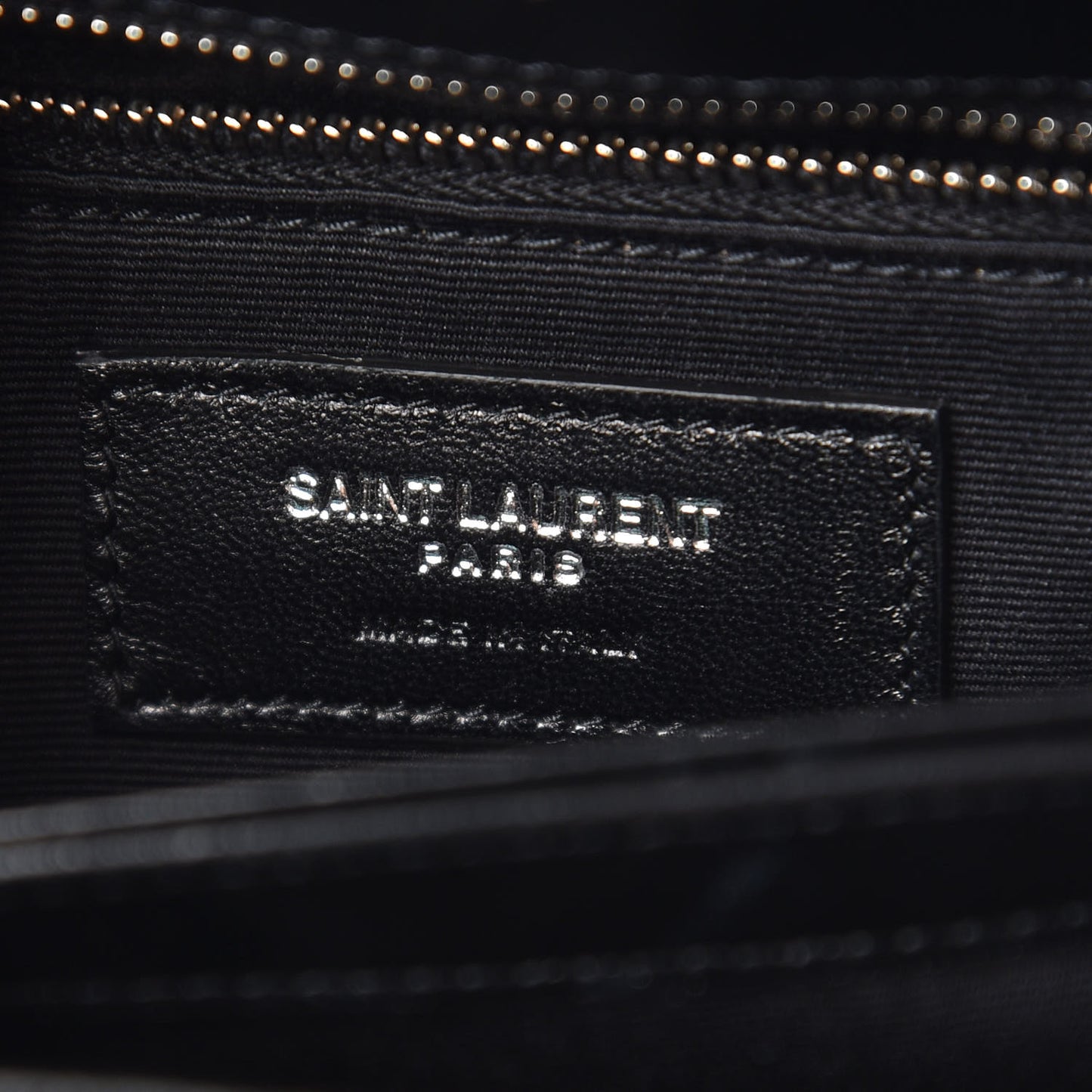 Calfskin Y Quilted Monogram Toy Loulou Crossbody Bag Black