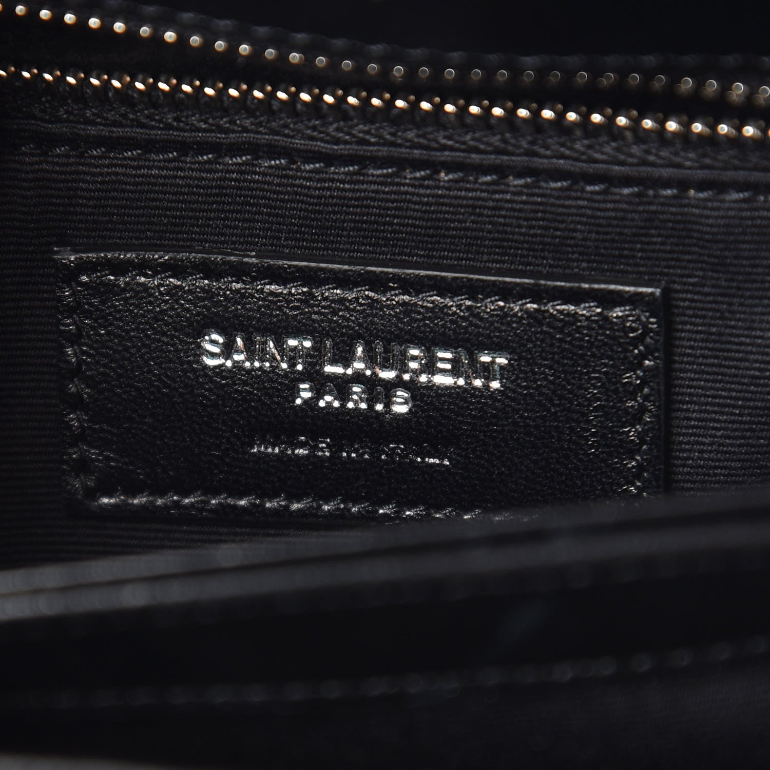 Saint Laurent Calfskin Y Quilted Monogram Toy Loulou Crossbody Bag Black 9 of 16