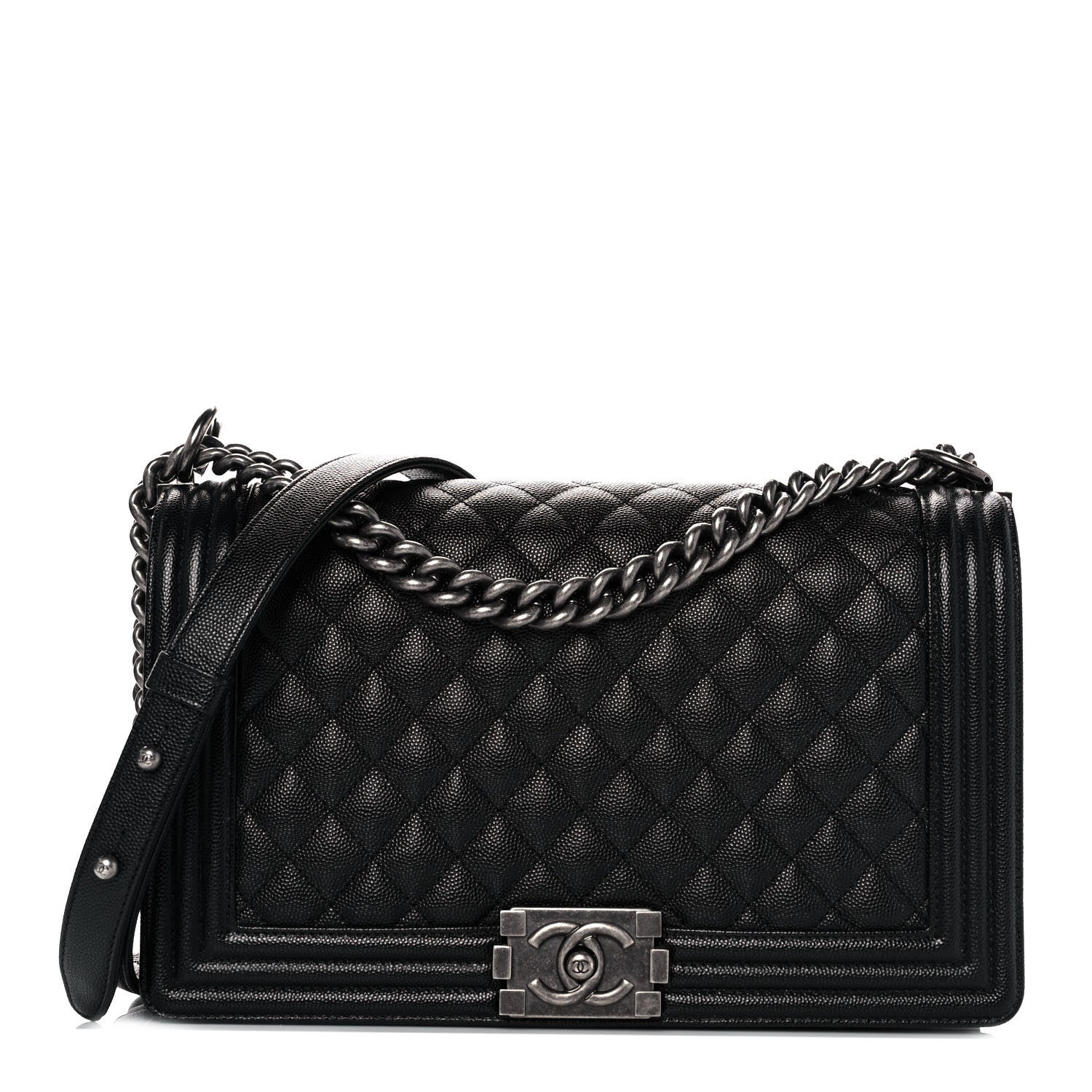 Chanel Caviar Quilted New Medium Boy Flap Black 1 of 10