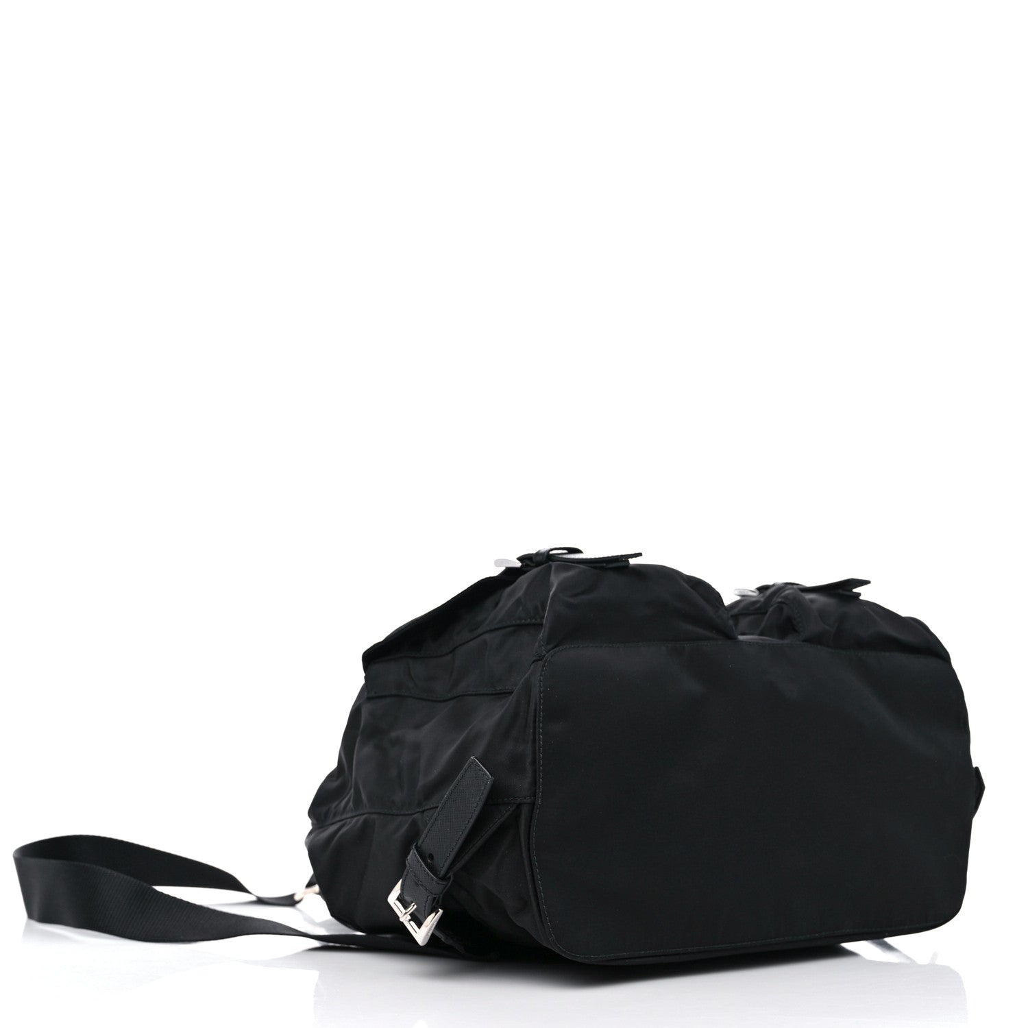 Prada Tessuto Nylon Saffiano Medium Backpack Black 4 of 8