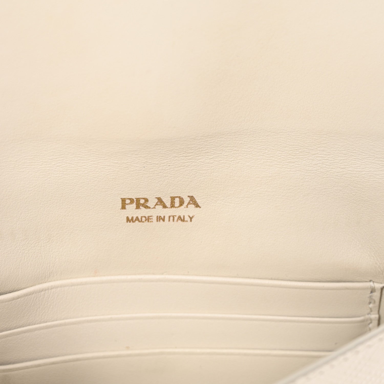 Prada Saffiano Envelope Wallet Talco 6 of 8