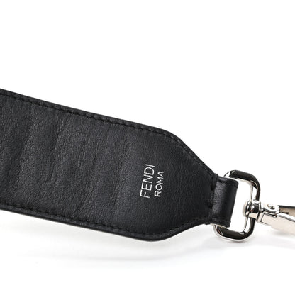 Fendi Velvet Tapestry Calfskin FF Reloaded Mini Strap You White Black 3 of 4
