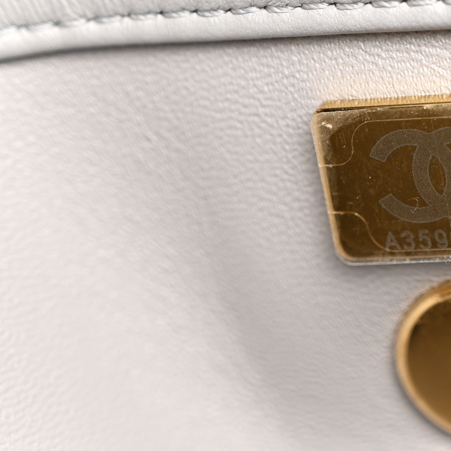 Chanel Lambskin Resin Pearl Quilted Small Flap Grey 7 of 11