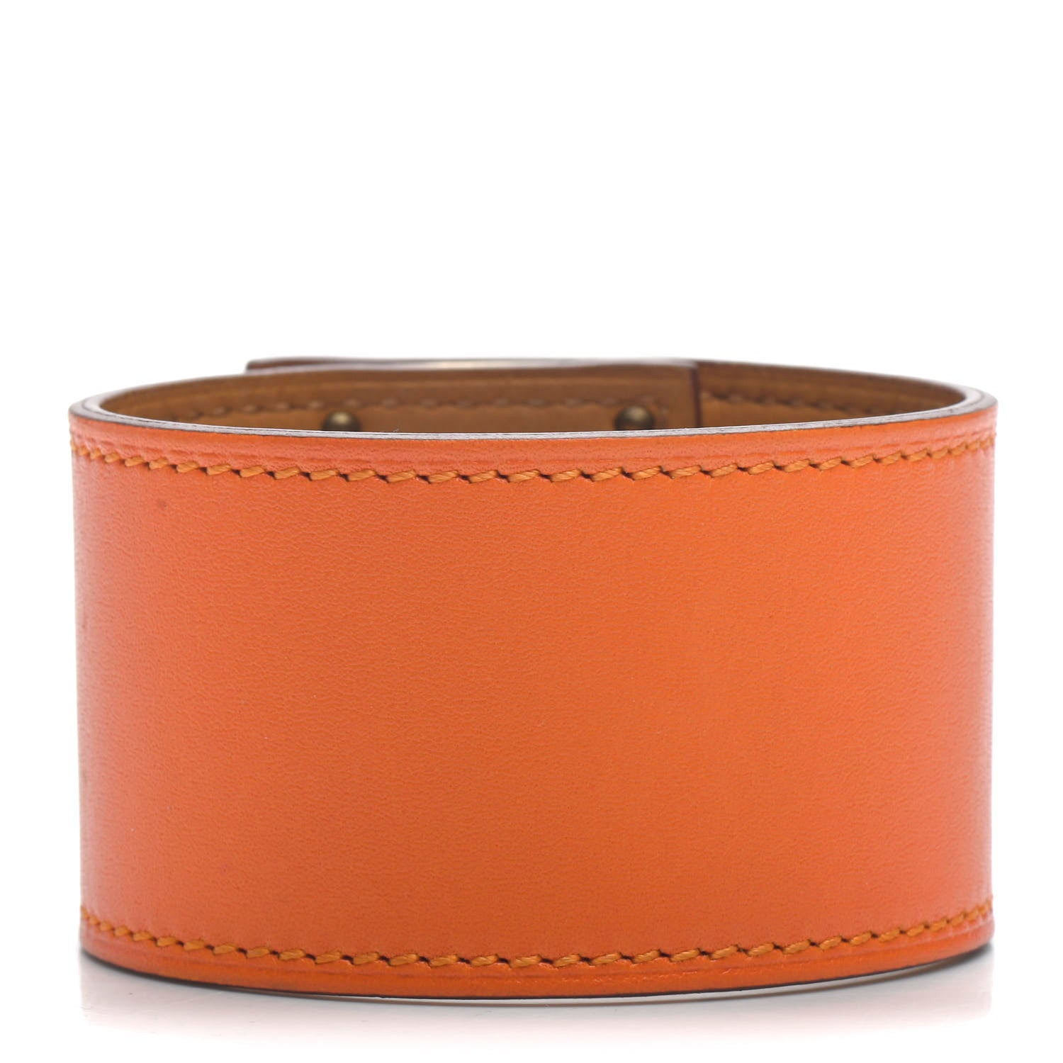 Hermes Chamonix Kelly Dog Bracelet Orange 3 of 7