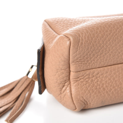 Gucci Pebbled Calfskin Soho Small Cosmetic Case Camelia 12 of 15